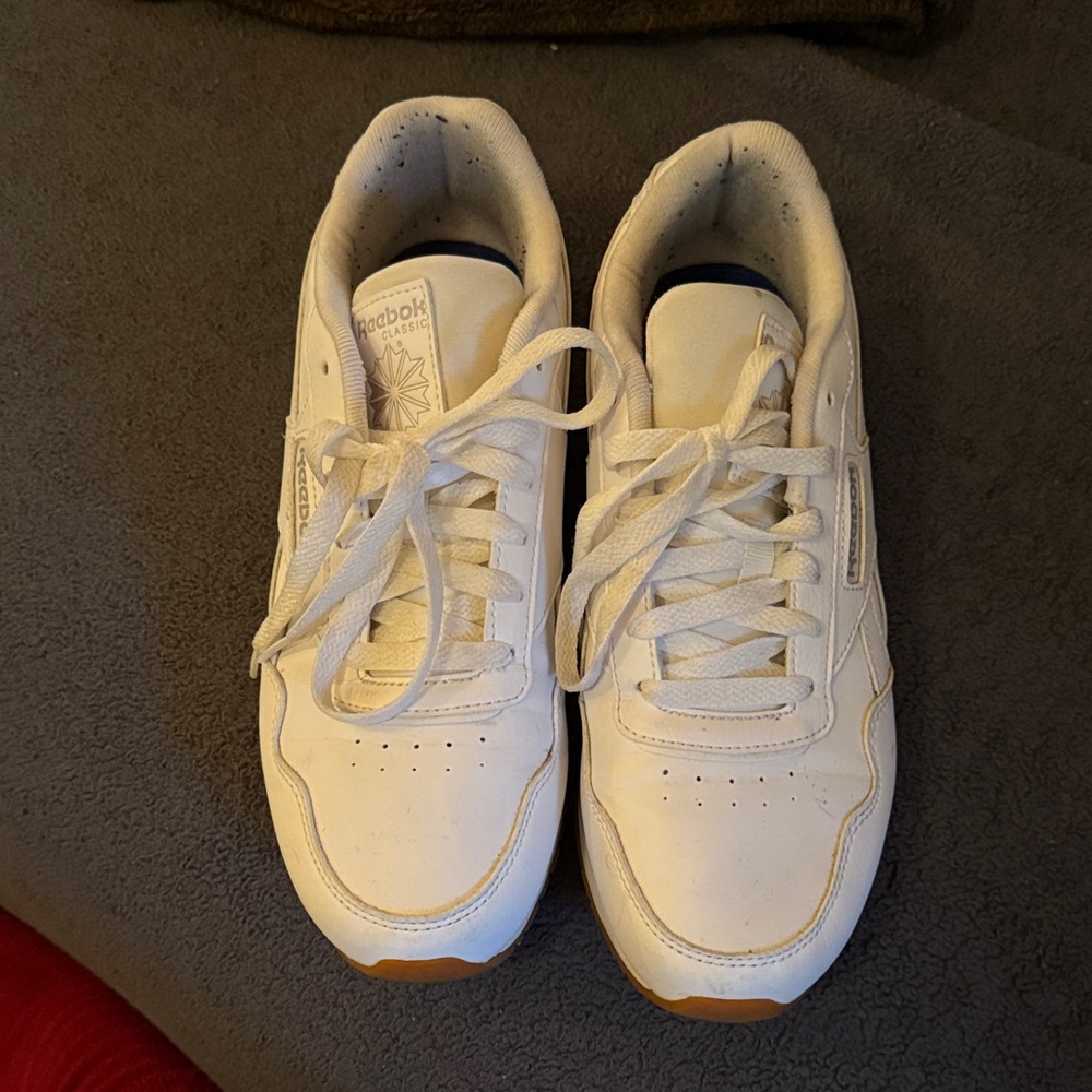 Reebok White Leather Sneakers
